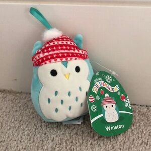 Squishmallows Winston Owl Ornament NWT